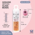 thumbnail image 3 of Miyuki Delica Seed Beads – Size 11/0 (1.6 mm), DB0681, Semi-Matte Silver-Lined Squash Dyed, 7.2 g, Approx. 1440 Beads, 3 of 7