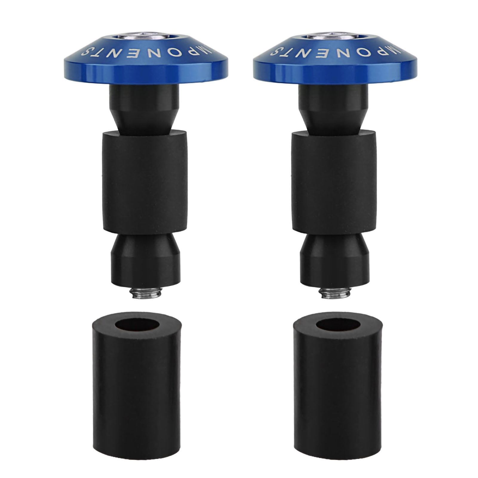Bouchons D'extrémité De Guidon Vélo En Aluminium - Noir, Rouge, Or, Bleu, Vert - Longueur ~4,3 Cm | Pour Remplacer Les Embouts D'origine