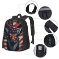 thumbnail image 2 of Fotbe Modern USA Deer Head Mochila para Hombre y Mujer - Tela Oxford 600D Resistente - Mochila Impermeable de Gran Capacidad para Escuela, Viajes y Senderismo, 2 of 6