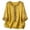Yellow, variant on Daznico Women's Linen Blend 3/4 Dolman Sleeve Blouse, Boho Embroidered Crew Neck Loose Fit Casual Summer Top,XXL