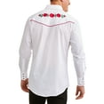 thumbnail image 2 of Big Men's Long Sleeve Rose Embroidery, 2 of 3