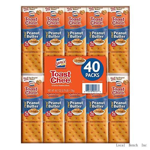 Lance Toast Chee Peanut Butter Crackers (40 Ct.) (Pack Of 2)