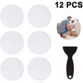 thumbnail image 1 of Pegatinas antideslizantes para bañera, 12 unidades, pegatinas adhesivas antideslizantes para ducha para bañera, baño, escaleras con raspador premium, 1 of 5