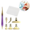 thumbnail image 1 of 6 puntas de bolígrafo de repuesto, artesanías decorativas ecológicas, cabezales de bolígrafo DIY, bolígrafo de pintura de diamante, bolígrafo de Púrpura Macarena Bolígrafo de punta, 1 of 8