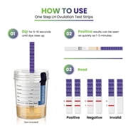 30 x One Step Ovulation Strips 20miu/ml Test Kit Sensitive Fertility Predictor Testing Sticks (Wide Width)