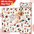 thumbnail image 4 of White Christmas Santa and Gift Pattern Toddler Nap Mats for Kids Preschool,50"x20" Sleeping Mat Bag or Kids,Toddler Sleeping Bag,Toddler Nap Mat or Daycare, 4 of 6