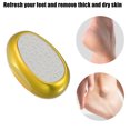 thumbnail image 3 of Unique Bargains Multi Purpose 3 in 1 Foot Callus Remover Foot File Pedicure ABS Stainless Steel Nano Glass Gold Tone, 3 of 7