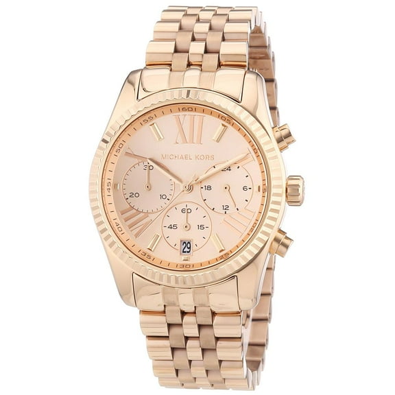 Michael Kors Women's 38mm Rose Gold-Tone Steel Bracelet & Case Quartz Chronograph Watch MK5569