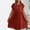 Red, variant on Hvot&aat Womens Summer Cotton Linen Dress Loose Fit Crewneck Short Sleeve Casual Solid Swing Midi Dresses