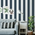 thumbnail image 3 of SUSSEXHOME 177.59 Square Feet Non-Woven Removable Wallpaper - Waterproof, Strippable, Light Resistance & Cleanable Wall Paper Roll - Wallpaper-Luna Collection-Striped, 3 of 5