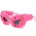 thumbnail image 4 of a refined and engaging product description based on your input:\n\n \n\n**Plush Decorative Sunglasses with Rhinestones – Lovely Fuzzy Eyewear for, 4 of 4