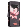 thumbnail image 3 of Dteck Wallet Phone Case for Google Pixel 6 Pro with Wrist Strap, Heavy Duty Zipper Purse Card Slots Wallet Cute Pattern Flip Folio Phone Case for Google Pixel 6 Pro, Lotus, 3 of 6