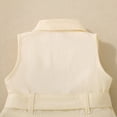 thumbnail image 7 of EnJoCho Toddler Girls Denim Jeans Dress Sleeveless Summer Casual Lapel Collar A-line Pleated Ruffl𝖾 Dress with Belt Toddler Summer Sleeveless 𝖲undress, 7 of 7