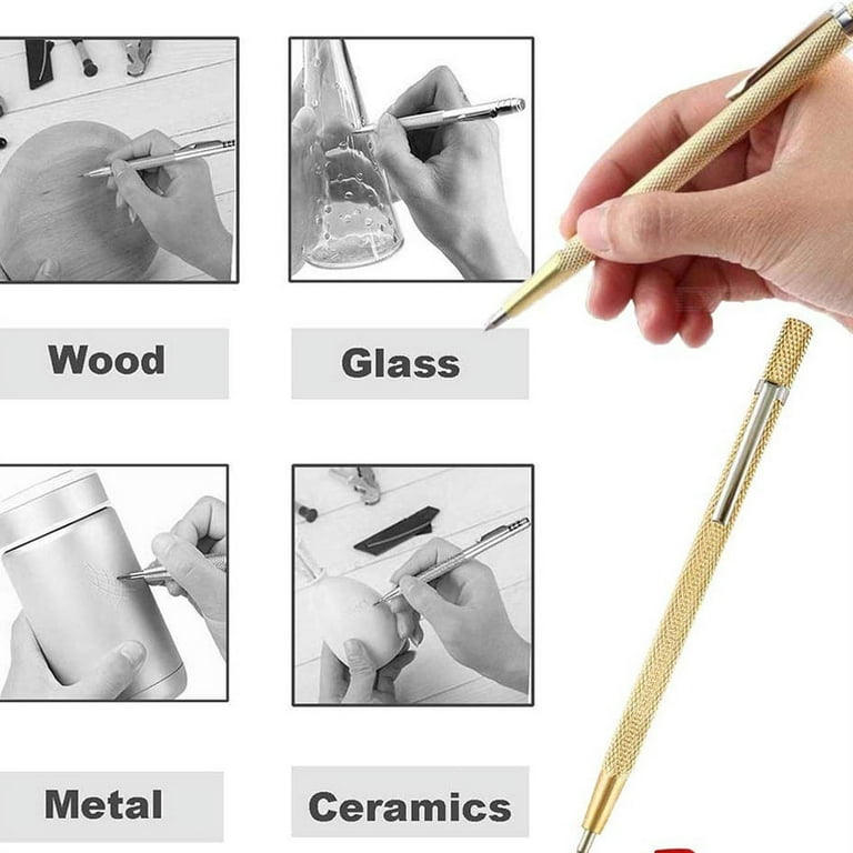 Electric Engraver Pen,Engraving Tool Kit for Metal Glass Ceramic Plastic  Wood Jewelry with Polishing Head,Scriber Etcher & Stencils Us Plug 