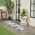 thumbnail image 4 of Nourison Aloha Outdoor Blue Grey 2'3" x 12' Area Rug (2x12), 4 of 8