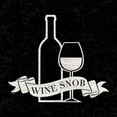 thumbnail image 3 of Reed, Tara 12x12 Black Modern Framed Museum Art Print Titled - Wine Humor black V-Wine Snob, 3 of 5