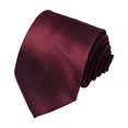 thumbnail image 2 of dgysar Men's Silk Plaid Tie, Professional Business Necktie for Formal Occasions, Weddings and Parties Wine, 2 of 4