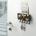 thumbnail image 5 of Yellow Hearts Bees Mail Holder Organizer Wall Mount with Shelf Key Holder Key Rack with 5 Key Hooks for Wall Decorative, 5 of 6