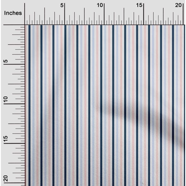 oneOone Viscose Jersey Blue Fabric Stripe Sewing Material Print Fabric By The Yard 60 Inch Wide