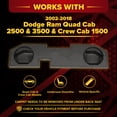 thumbnail image 2 of QPower Dual 12" Sub Enclosure for Dodge Ram 2500, 3500 Quad Cab & 1500 Crew Cab 2002-2018, 2 of 10