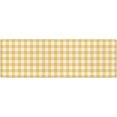 thumbnail image 5 of Kitchen Runner Rug, Country Style Yellow and White Buffalo Check Plaid Checkered Non Slip Runner Carpet Door Mats Floor Mat for Bedroom Bedside Laundry Bathroom 17"x30"+17"x47", 5 of 6