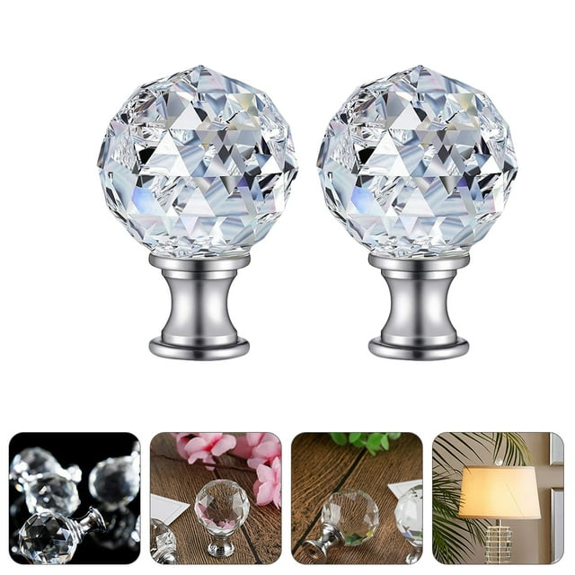 2 Pcs Lampadaire Argent Style Rétro pour Adultes 1.8x1.1x1.1in
