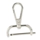 thumbnail image 1 of Cierres giratorios de langosta, cierres para bolsos, accesorios de cuero PU, cierres para llaveros, ganchos giratorios, clips de gatillo para correas , Plata de 31 mm 31mm Plata, 1 of 8