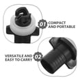 thumbnail image 3 of RENACLIPY 4Pcs Sup Pump Adapter for Kayak Air Valve Quick Inflation and Deflation Black Plastic, 3 of 8