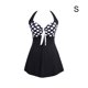 thumbnail image 5 of Qarigey Vestido de baño Sexy para mujer, estilo Casual de playa, traje de baño Chinlon para chicas, traje de baño lavable a la moda para Vestidos Type1 S puntos negros, 5 of 6