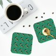 thumbnail image 4 of Yiaed Bass Fish Print Leather Coasters for Drinks - Cup Coasters Coffee Table Kitchen Table Bar, Home & Office Gifts Handmade Drink Coasters-Square, 4 of 6