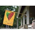 thumbnail image 4 of Toland Home Garden Green and Red Heart Fall Leaves Outdoor House Flag 40" x 28", 4 of 5