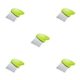thumbnail image 1 of Advancent Cortador de patatas, cocina de mano, cortador de patatas fritas de frutas y verduras, picador de acero inoxidable, herramienta para Verde 5piezas, 1 of 6