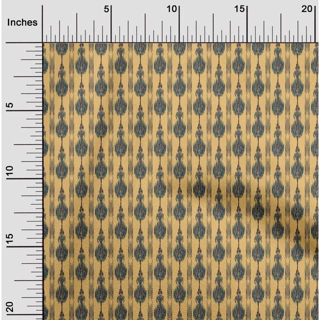 oneOone Tissu Polyester Lycra Rayé Ikat Imprimé Tissu d'Artisanat BTY 56 Pouces de Large