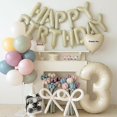 thumbnail image 3 of Globos de cumpleaños con forma de dagelar, color beige, crema y blanco, 40 cm, 3 of 8