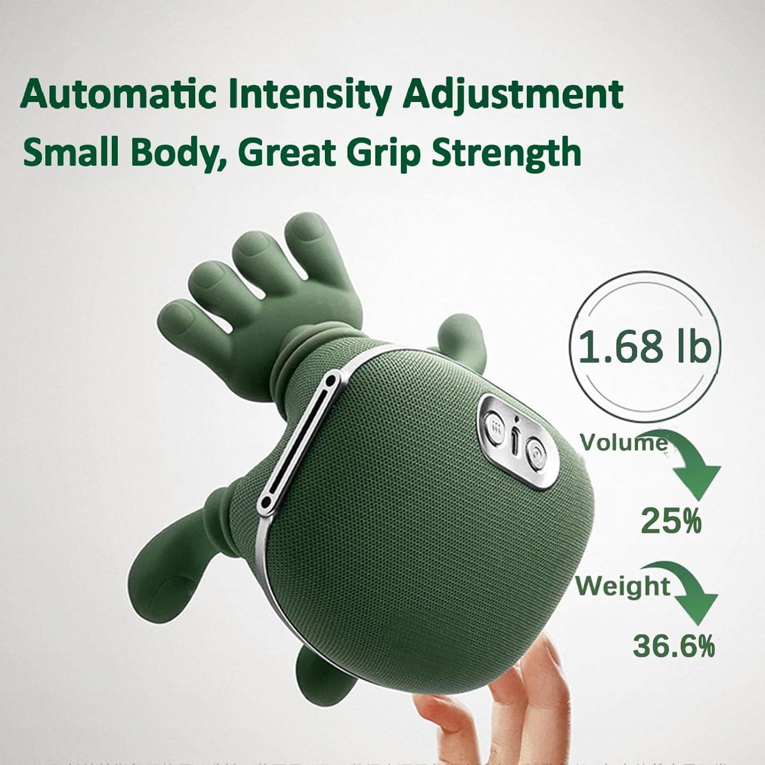 Neck Massager with Heat, 4D Deep Tissue Shiatsu for Pain , Electric Cervical Shoulder Back Muscle Relaxation (Green)