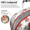 thumbnail image 5 of Lunch Bag Lunch Box for Women Reusable Insulated Lunch Cooler Bags,Large Capacity for Work Travel Picnic,Water-Resistant Pioneer Colorful Floral Lunch Tote Bag Gifts for Woman Mom Red, 5 of 6