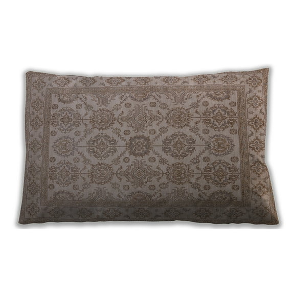 Ahgly Company Outdoor Rectangular Mid-Century Modern Lumbar Throw Pillow, 13 inch by 19 inch