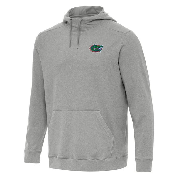 Men's Antigua Heather Gray Florida Gators Cloud Pullover Hoodie