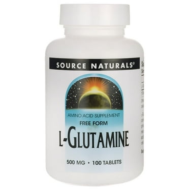 Source Naturals Free Form L-Glutamine 500 mg 100 Tabs
