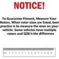 thumbnail image 3 of Detroit Axle - Brake Kit for 2011-2015 Chevrolet Cruze 2014-2016 Sonic Drilled & Slotted Brake Rotors Ceramic Brake Pads: 10.87" Front and 10.55" Rear Rotors, 3 of 10