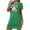 Green, variant on Aobny Gowns for Women Sleepwear Ghost Pink Cute Night Gowns Short Short Sleeve Crew Neck Cute Nightgowns for Women,S