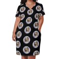 thumbnail image 3 of The Love Boat-vestido holgado con bolsillos para mujer traje de noche con estampado retro de salvavidas para baile de graduación, 3 of 7