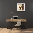 thumbnail image 3 of Tre Sorelle Studios 26x26 White Modern Wood Framed Museum Art Print Titled - Suzani Rooster II, 3 of 4