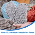 thumbnail image 2 of FONDOTIN Braided Yarns for Crocheting 4 Rolls Grey 16X2.4in Polyester for Handicraft Enthusiasts, 2 of 8