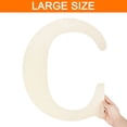 thumbnail image 3 of 15 Inch Wooden Letter,Large Blank Unfinished Wooden Alphabet Letters for Crafts, DIY Projects, Birthday, Party(Letter C), 3 of 7