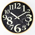 thumbnail image 1 of Reloj Mural Luminoso Imitación Madera 30cm Reloj Muette Reloj Creativo Tridimensionnelle Personal, 1 of 3