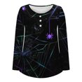 thumbnail image 4 of Ichuanyi Liquidación de mujeres Capasés impresos para mujeres Botones de manga redonda de cuello largo Tops de blusa ICHUANYI WER202308215702, 4 of 4
