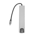 thumbnail image 1 of Shisuyan Hub Usb Rechargeable en Alliage d'Aluminium 1Ensemble 12.6X1.2X0.4In, 1 of 8