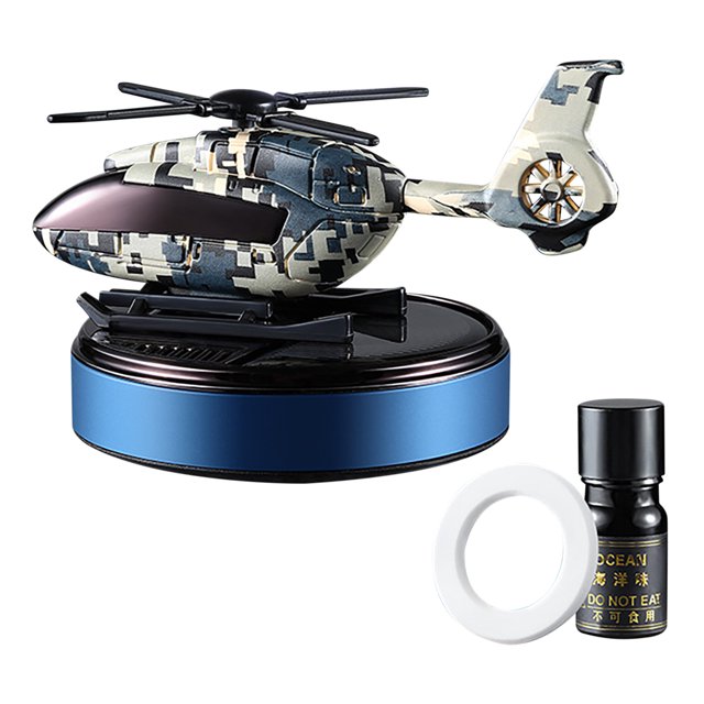 CEHVOM Car Mounted Perfume Car Accessories Solar Auto Rotating Aircraft Aromatherapy Car Perfume 10ml Clearance