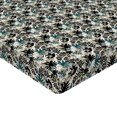 thumbnail image 4 of Ambesonne Floral Fitted Sheet, Art Leafy Foliage of Jungle, California King, Teal Olive Green and Black, 4 of 5
